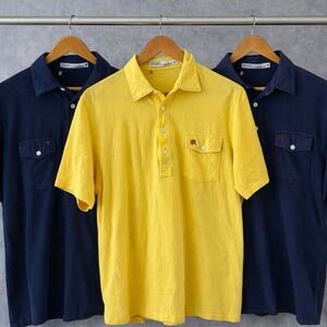 Criquet Polo Shirts Mens Large LOT of 3 Pima Cotton Golf Performance Players